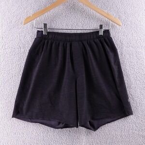 Lululemon Black Heathered Running Shorts Athletic Gym Workout Women's 6